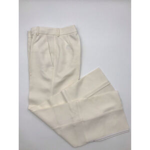 Victoria Beckham Cuff Hem Trouser in Off White size US 4